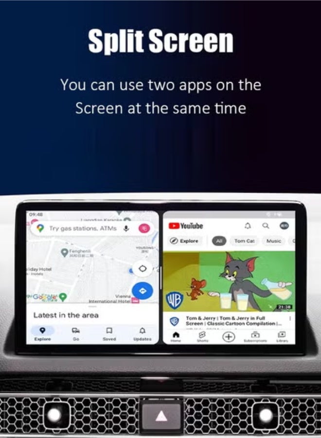 ديقيساند محول CarPlay لاسلكي يدعم يوتيوب ونتفليكس والمزيد، محول CarPlay سلكي إلى لاسلكي، صندوق AI CarPlay 2 في 1، صندوق لاسلكي AI توصيل وتشغيل. - Image 5